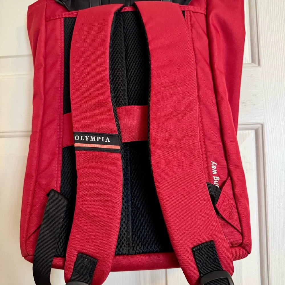 Olympia Red and Black Duke Urban Backpack - NEW